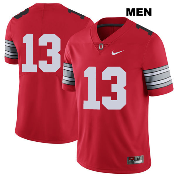 Ohio State Buckeyes Men's Tyreke Johnson #13 Red Authentic Nike 2018 Spring Game No Name College NCAA Stitched Football Jersey NU19R66QB